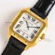 TW Factory Replica Cartier Santos Gold Case Men's Leather Strap Upgraded Buckle (2)_th.jpg